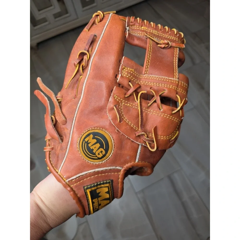 Mag Plus Mp3797 Cow Hide Adult Baseball‎ Glove Right Handed Player D1